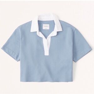 Women's Blue Polo Top